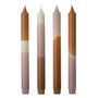 Bougies - Dip Dye Bougie, Violet, Parafine Pack of 4 - BLOOMINGVILLE MULTIBRAND HOUSE