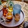 Bougeoirs et photophores  - Sanga Plateau avec photophore, Marron, Verre Set of 6 - BLOOMINGVILLE MULTIBRAND HOUSE