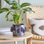Flower pots - Roza Flowerpot, Grey, Stoneware - BLOOMINGVILLE MULTIBRAND HOUSE