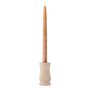 Bougeoirs et photophores - Ilise Bougeoir, Nature, Travertin - BLOOMINGVILLE MULTIBRAND HOUSE