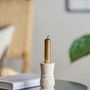 Bougeoirs et photophores - Ilise Bougeoir, Nature, Travertin - BLOOMINGVILLE MULTIBRAND HOUSE
