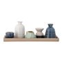 Bougeoirs et photophores  - Longo Plateau avec photophore, Blue, Grès Set of 6 - BLOOMINGVILLE MULTIBRAND HOUSE