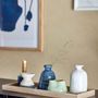 Bougeoirs et photophores  - Longo Plateau avec photophore, Blue, Grès Set of 6 - BLOOMINGVILLE MULTIBRAND HOUSE