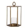 Outdoor table lamps - Vanea Lantern w/Glass, Brass, Metal  - CREATIVE COLLECTION