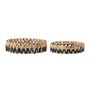 Couverts & ustensiles de cuisine - Tinne Plateau de service, Noir, Jacinthe d'eau Set of 2 - CREATIVE COLLECTION