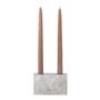 Candlesticks and candle holders - Magie Candle Holder, White, Marble - BLOOMINGVILLE MULTIBRAND HOUSE
