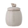 Food storage - Mahlet Jar w/Lid, Nature, Stoneware  - BLOOMINGVILLE