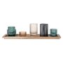 Bougeoirs et photophores - Sanga Plateau avec photophore, Blue, Verre Set of 6 - BLOOMINGVILLE MULTIBRAND HOUSE