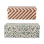Storage boxes - Mariann Box w/Lid, Green, Recycled Paper Set of 2 - BLOOMINGVILLE MULTIBRAND HOUSE