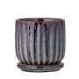 Pots de fleurs - Drago Pot de fleurs pour support, Blue, Grès - CREATIVE COLLECTION