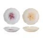 Everyday plates - Mimosa Plate, Purple, Stoneware Set of 2 - CREATIVE COLLECTION