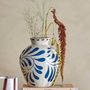 Vases - Heikki Vase, Blue, Grès - BLOOMINGVILLE MULTIBRAND HOUSE