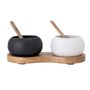 Kitchen utensils - Fig Salt & Pepper Jar, Black, Mango Set - CREATIVE COLLECTION