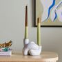 Bougeoirs et photophores - Haydn Bougeoir, Blanc, Grès - BLOOMINGVILLE MULTIBRAND HOUSE