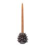 Bougeoirs et photophores  - Pine Bougeoir, Marron, Grès  - BLOOMINGVILLE MULTIBRAND HOUSE
