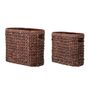 Shopping baskets - Saria Basket, Brown, Water Hyacinth Set of 2 - BLOOMINGVILLE