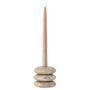 Candlesticks and candle holders - Madisson Votive & Candle Holder, Brown, Marble  - BLOOMINGVILLE