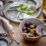 Kitchen utensils - Rosamynthe Salt Jar w/Spoon, Rose, Marble Set of 3 - CREATIVE COLLECTION
