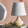 Lampes de table - Panola Lampe de table, Nature, Bois d'hévéa  - CREATIVE COLLECTION