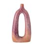 Vases - Baldrian Deco Vase, Orange, Stoneware - BLOOMINGVILLE MULTIBRAND HOUSE