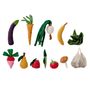 Toys - Elhardt Play Set, Vegetables, Yellow, Cotton Set of 12 - BLOOMINGVILLE MINI