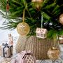 Christmas garlands and baubles - Jenna Ornament, Gold, Polyester Set of 2 - BLOOMINGVILLE MULTIBRAND HOUSE
