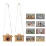 Jouets enfants - Dalton Appareil photo en jouet, Nature, FSC® 100% , Rubberwood Set of 5 - BLOOMINGVILLE MINI