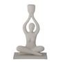 Candlesticks and candle holders - Lucie Candle Holder, White, Polyresin - BLOOMINGVILLE MULTIBRAND HOUSE
