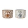 Bowls - Tonia Bowl, Blue, Stoneware Set of 2 - BLOOMINGVILLE MULTIBRAND HOUSE