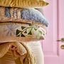 Plaids - Gutte Plaid, Jaune, Coton recyclé - BLOOMINGVILLE MULTIBRAND HOUSE