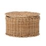 Paniers - Kay Panier avec couvercle, Nature, Rotin - BLOOMINGVILLE MULTIBRAND HOUSE