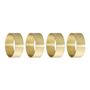 Napkins - Laurie Napkin Ring, Gold, Brass Pack of 4 - BLOOMINGVILLE MULTIBRAND HOUSE