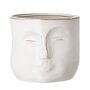 Flower pots - Ignacia Flowerpot, White, Stoneware - BLOOMINGVILLE MULTIBRAND HOUSE