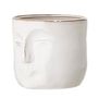 Flower pots - Ignacia Flowerpot, White, Stoneware - BLOOMINGVILLE MULTIBRAND HOUSE