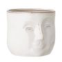Flower pots - Ignacia Flowerpot, White, Stoneware - BLOOMINGVILLE MULTIBRAND HOUSE