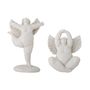 Objets de décoration - Hadassa Déco, Blanc, Polyrésine Set of 2 - BLOOMINGVILLE MULTIBRAND HOUSE