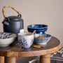 Bowls - Camellia Bowl, Blue, Porcelain - CREATIVE COLLECTION
