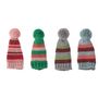 Decorative objects - Natale Deco Bottle Hat, Red, Cotton Set of 4 - BLOOMINGVILLE MULTIBRAND HOUSE