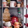 Decorative objects - Natale Deco Bottle Hat, Red, Cotton Set of 4 - BLOOMINGVILLE MULTIBRAND HOUSE