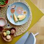 Assiettes au quotidien - Meadow Ensemble de vaisselle, Blue, Grès Set of 3 - BLOOMINGVILLE MINI