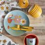 Assiettes au quotidien - Meadow Ensemble de vaisselle, Blue, Grès Set of 3 - BLOOMINGVILLE MINI