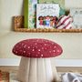 Ottomans - Lue Pouf, Red, Polyester  - BLOOMINGVILLE MINI