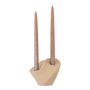 Candlesticks and candle holders - Brent Candle Holder, Nature, Stoneware - BLOOMINGVILLE MULTIBRAND HOUSE