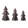 Decorative objects - Rony Deco Tree, Brown, Metal Set of 3 - BLOOMINGVILLE MULTIBRAND HOUSE