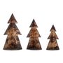 Decorative objects - Rony Deco Tree, Brown, Metal Set of 3 - BLOOMINGVILLE MULTIBRAND HOUSE