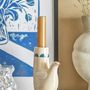 Candlesticks and candle holders - Trudy Candle Holder, White, Stoneware - BLOOMINGVILLE MULTIBRAND HOUSE