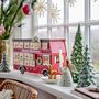 Decorative objects - Edward Calendar w/light, Red, Plywood - BLOOMINGVILLE MULTIBRAND HOUSE