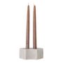 Bougeoirs et photophores - Florida Bougeoir, Blanc, Marbre - BLOOMINGVILLE MULTIBRAND HOUSE