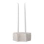 Bougeoirs et photophores - Florida Bougeoir, Blanc, Marbre - BLOOMINGVILLE MULTIBRAND HOUSE