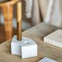 Bougeoirs et photophores - Florida Bougeoir, Blanc, Marbre - BLOOMINGVILLE MULTIBRAND HOUSE